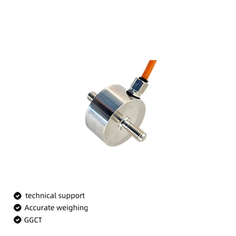 Double Bolt Force Weighing Sensor Mini Load Cell 200kg Screw for Hopper Scale Robot Compression Tension Industrial Testing