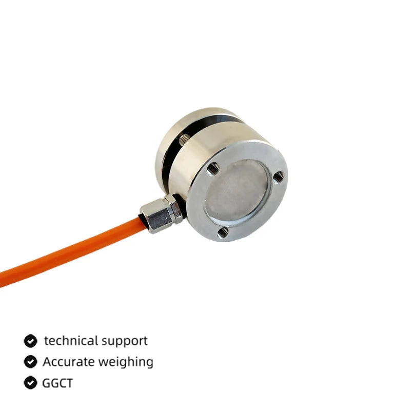 25mm High-Precision Inline Load Cell Miniature Compression and Tension Load Cell for Impact Force Measurement Industrial Testing