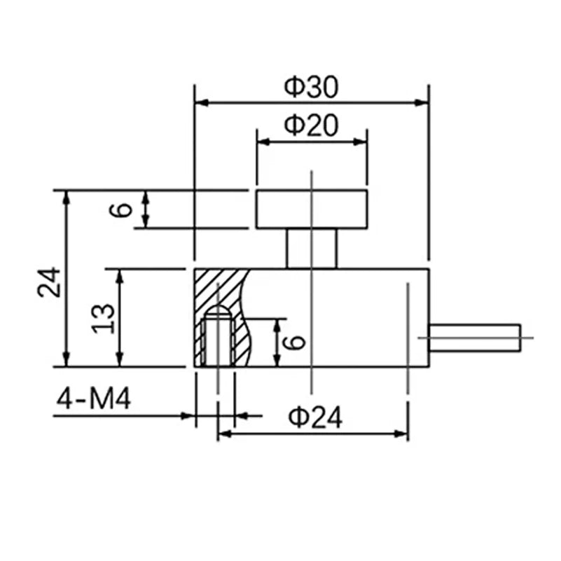 30mm Inline Miniature compression and tension load cell impact force measurement Weighing Sensor for Robot Industrial Testing