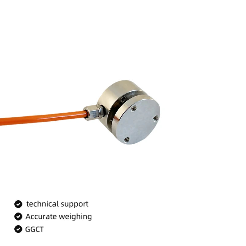 25mm High-Precision Inline Load Cell Miniature Compression and Tension Load Cell for Impact Force Measurement Industrial Testing