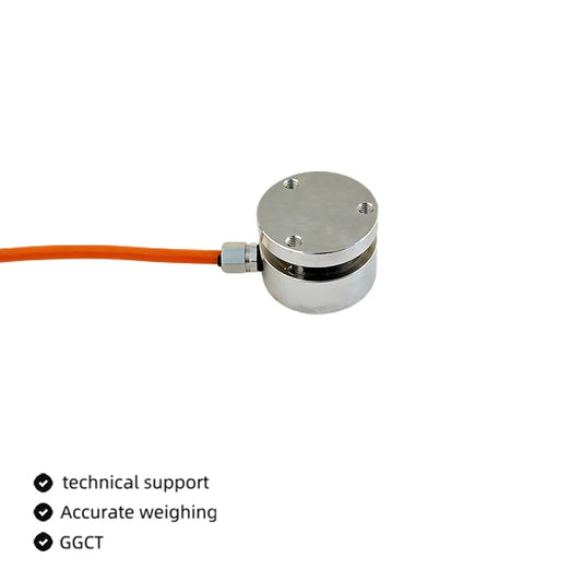 25mm High-Precision Inline Load Cell Miniature Compression and Tension Load Cell for Impact Force Measurement Industrial Testing